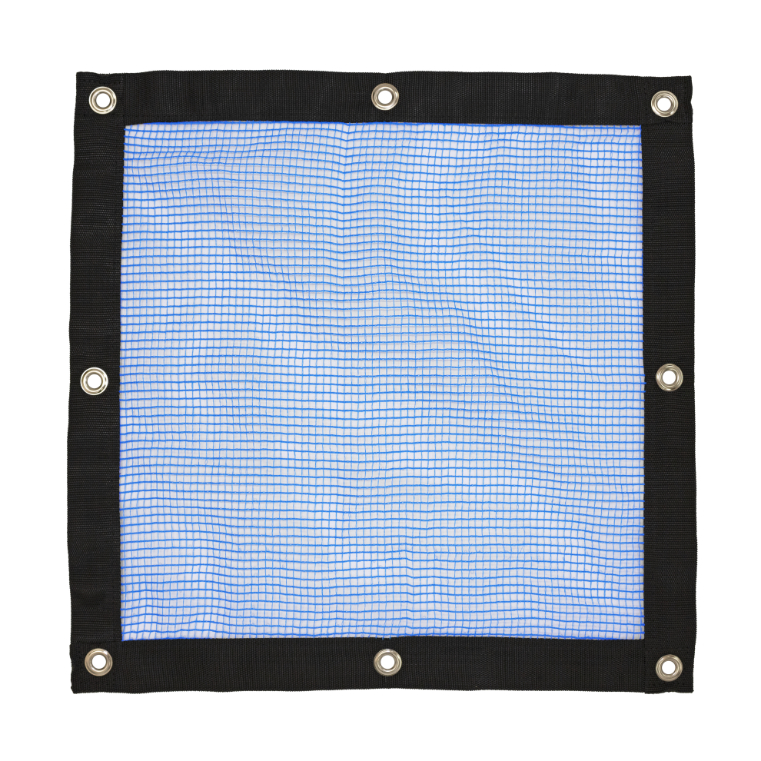 SBN-14 Blue knotless netting with webbing border