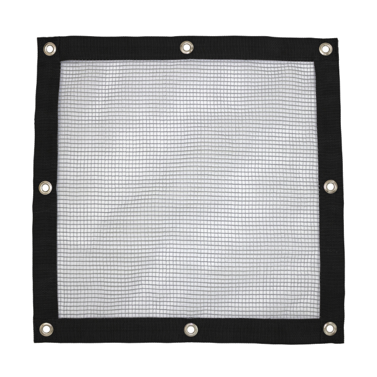 SBN-14 Grey knotless netting with webbing border