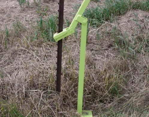 T-Post Puller in use