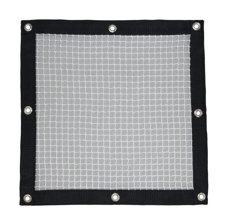 SBN-2020 White knotless netting with webbing border