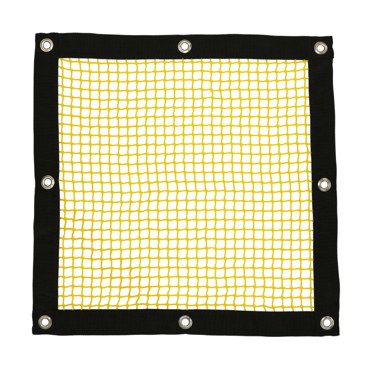 SBN-2020 Yellow knotless netting with webbing border