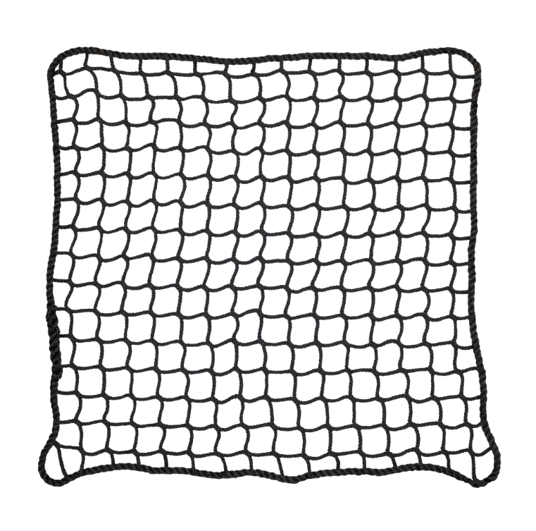 SBN-4045 Black knotless netting with rope border