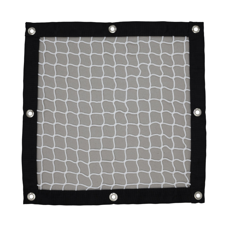 SBN-4045 White knotless netting with webbing border