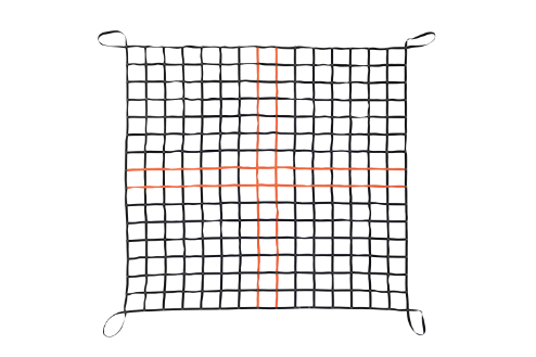 500 lb. Cargo Lifting Net in use