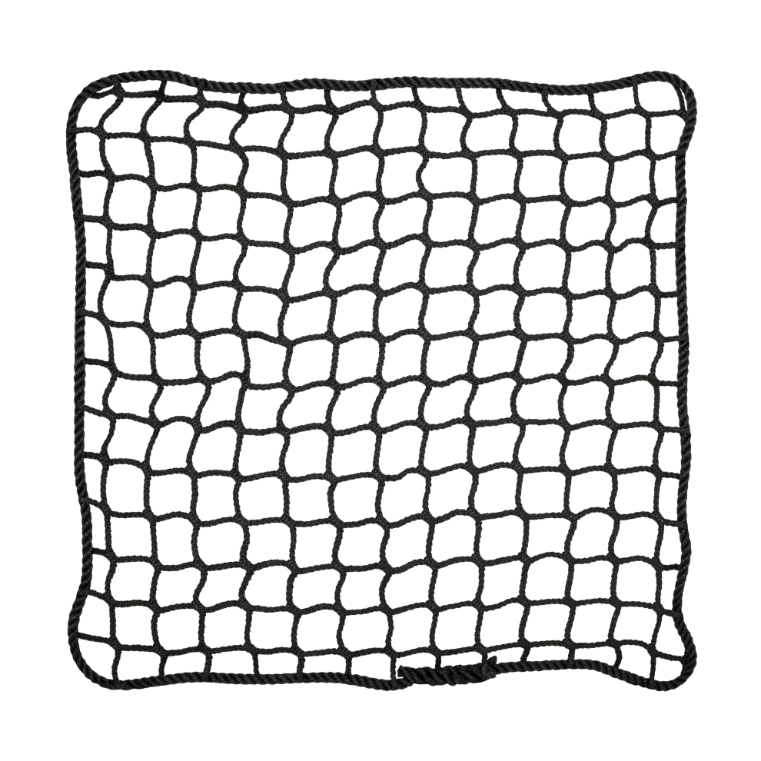 SBN-5045 Black knotless netting with rope border