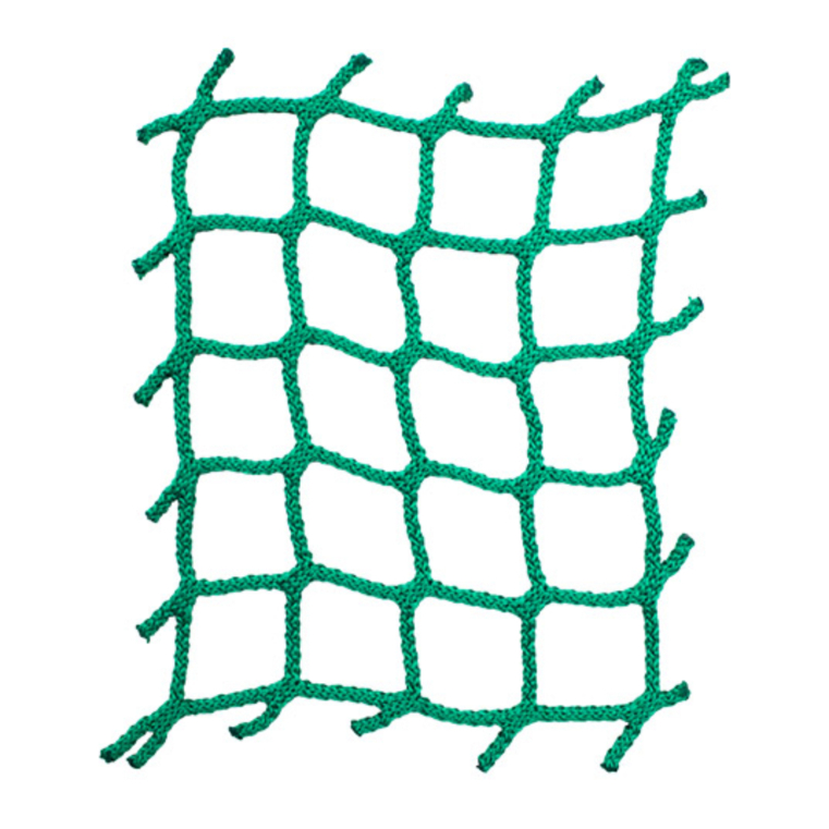 SBN-5045 Green knotless netting with raw edge