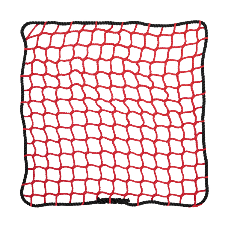 SBN-5045 Red knotless netting with rope border