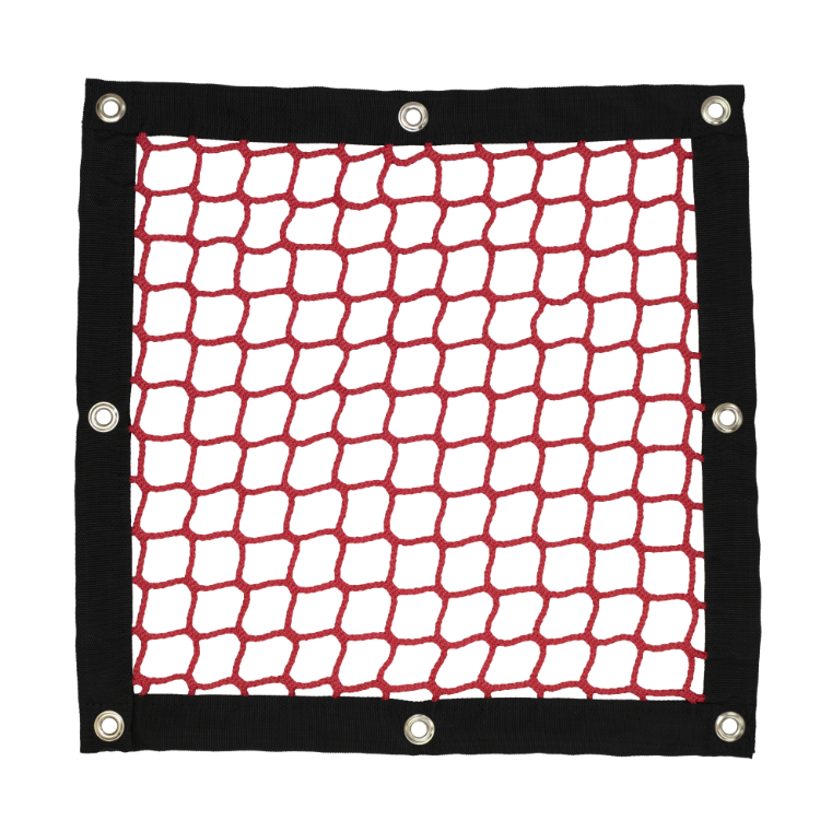 SBN-5045 Red knotless netting with webbing border