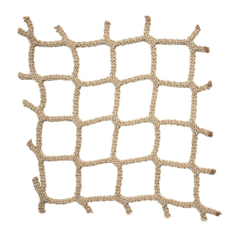 SBN-5045 Tan knotless netting with raw edge