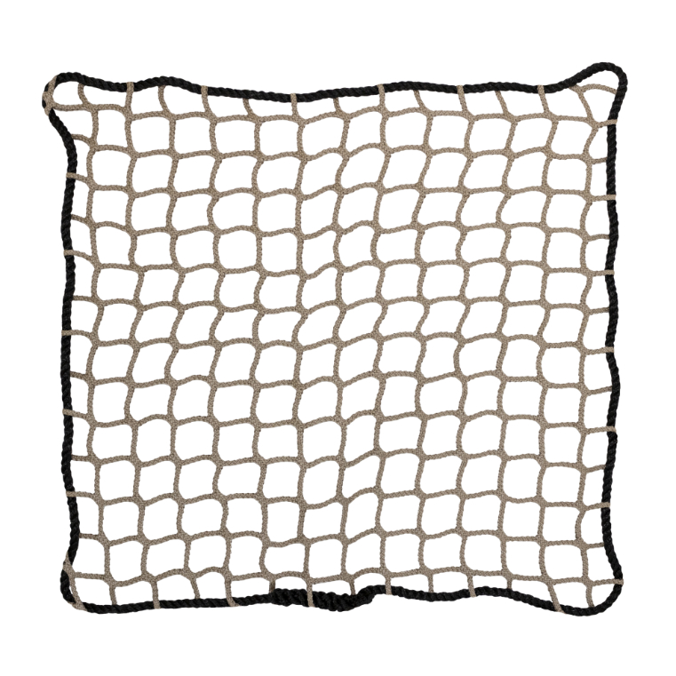 SBN-5045 Tan knotless netting with rope border