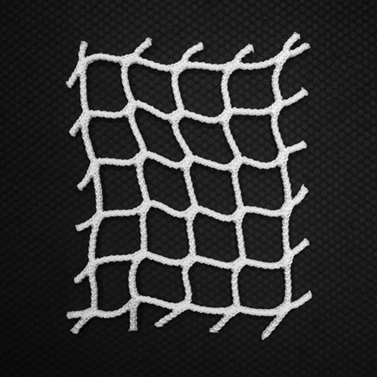 SBN-5045 White knotless netting with raw edge