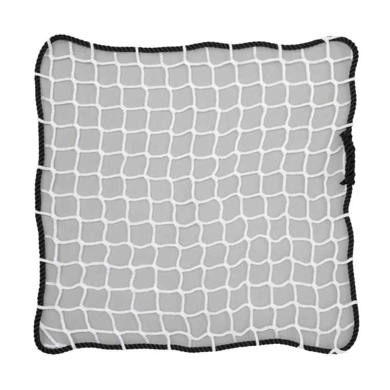 SBN-5045 White knotless netting with rope border
