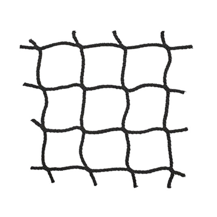 SBN-5100 Black knotless netting with raw edge