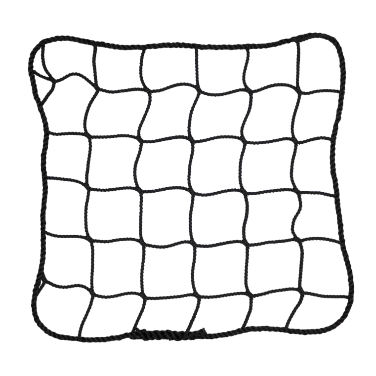 SBN-5100 Black knotless netting with rope border
