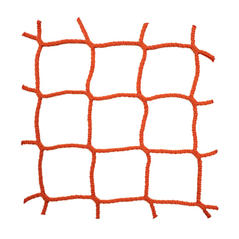SBN-5100 Orange knotless netting with raw edge
