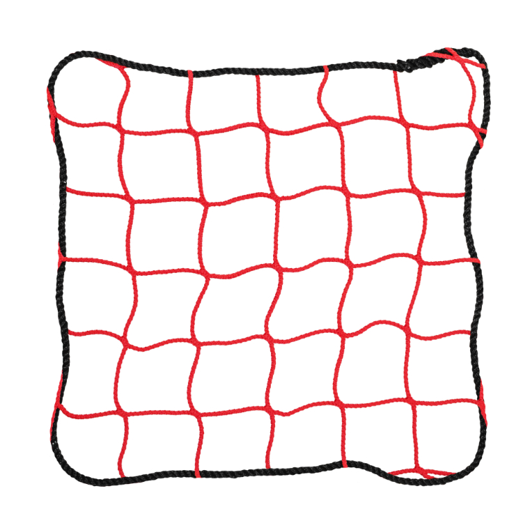 SBN-5100 Red knotless netting with rope border