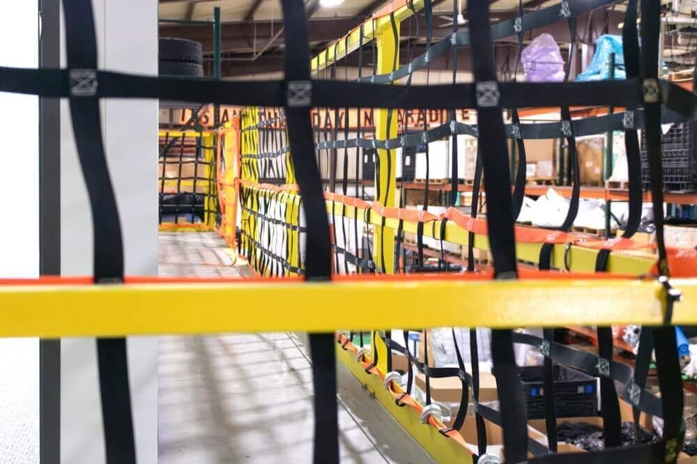 Mezzanine Netting Mesh Closeup Detail