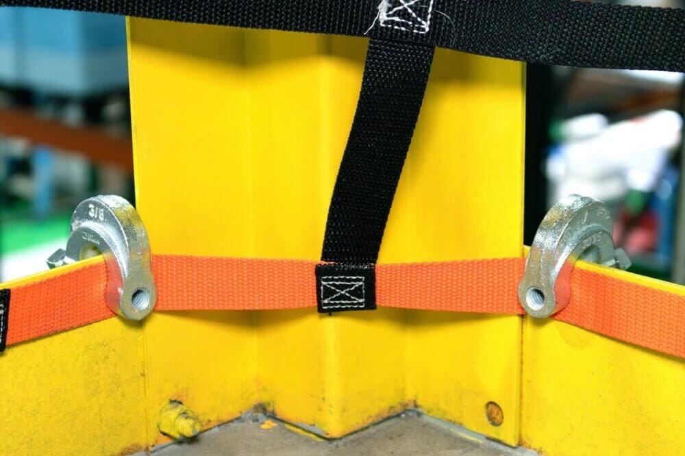 Mezzanine Netting Corner Clamp Installation