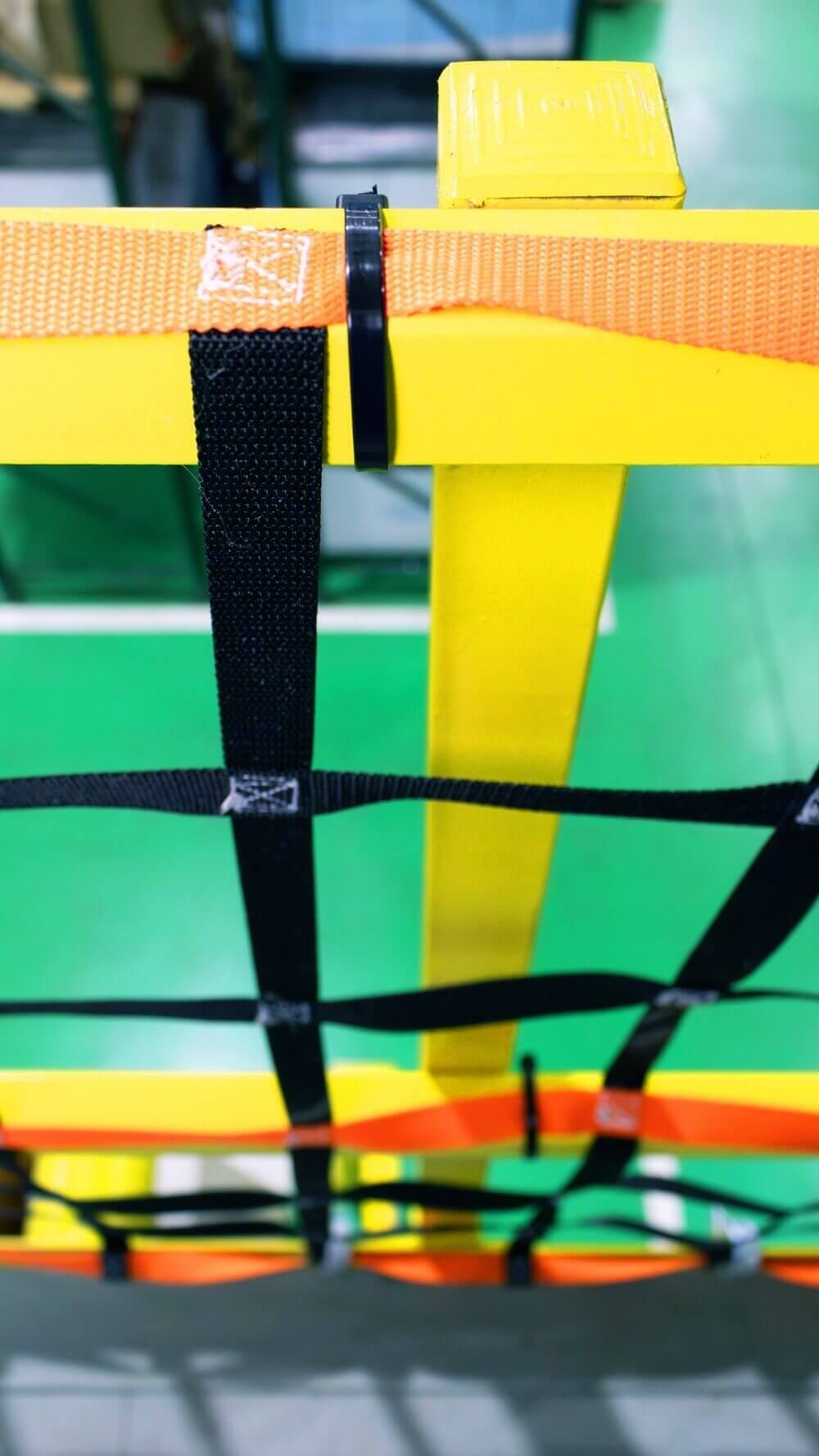 Mezzanine Netting Zip Tie Detail