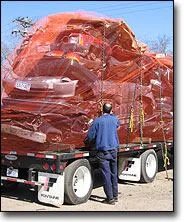 Containment Netting for Scrap Metal