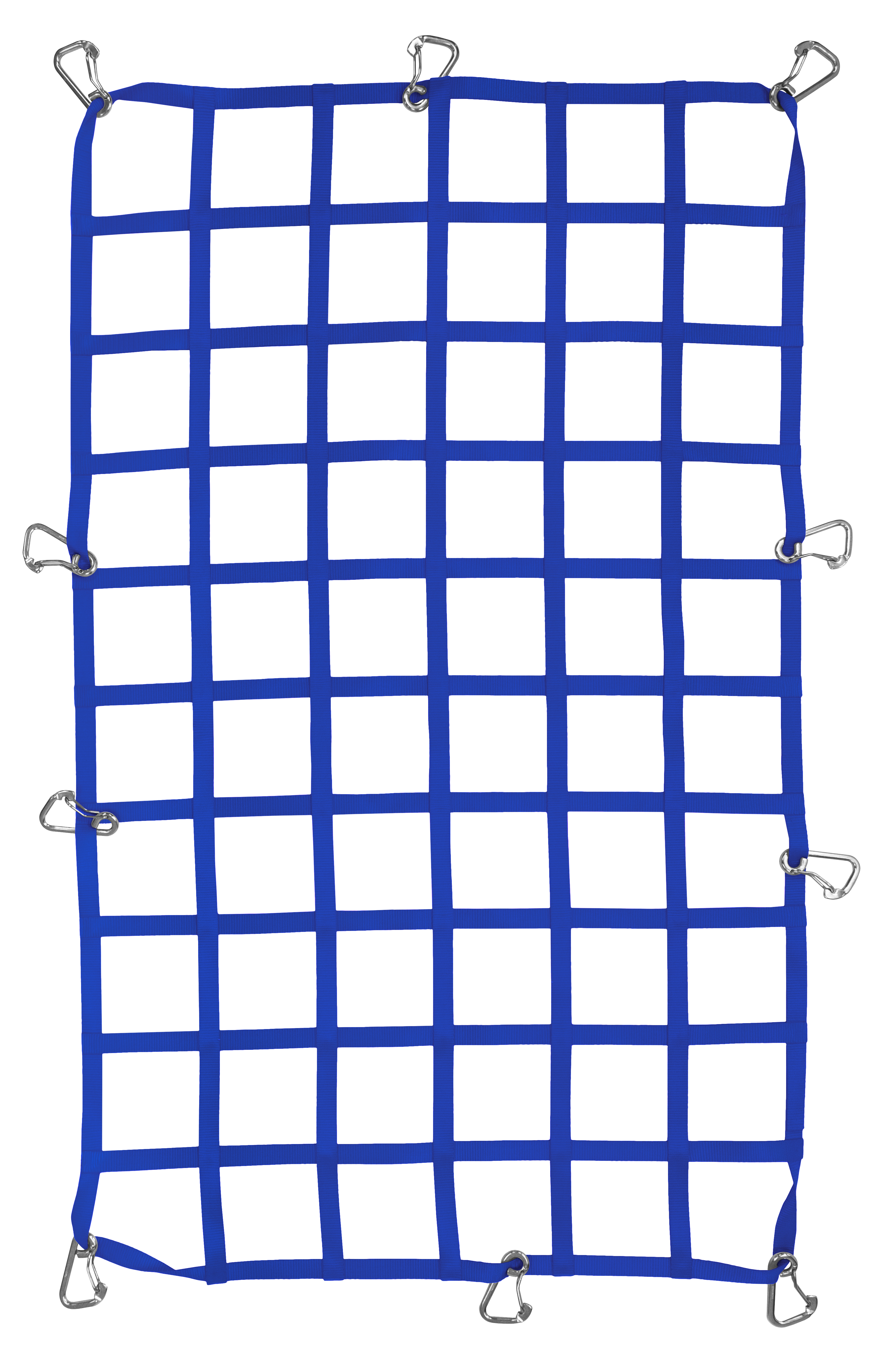 1" Webbing Cargo Net With Snap Hooks - Blue