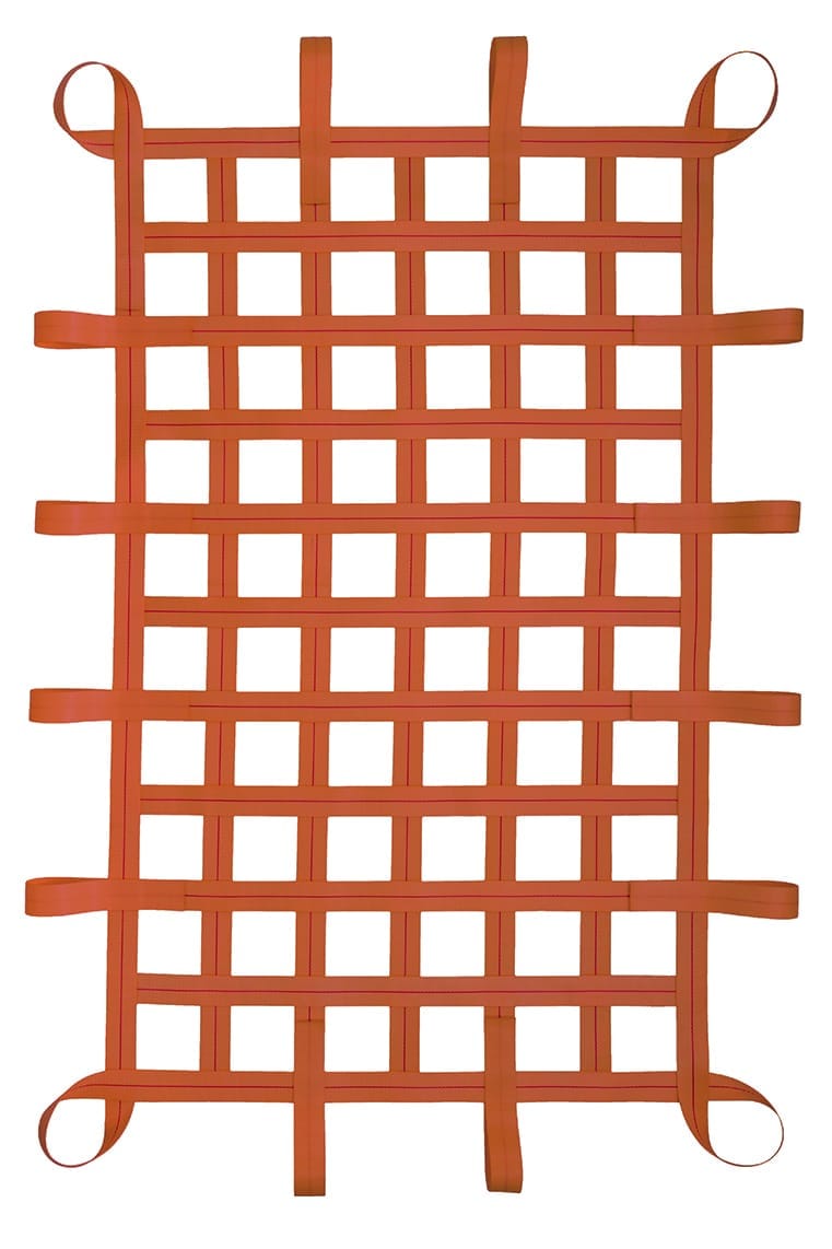 2" Webbing Cargo Net With Loops - Orange