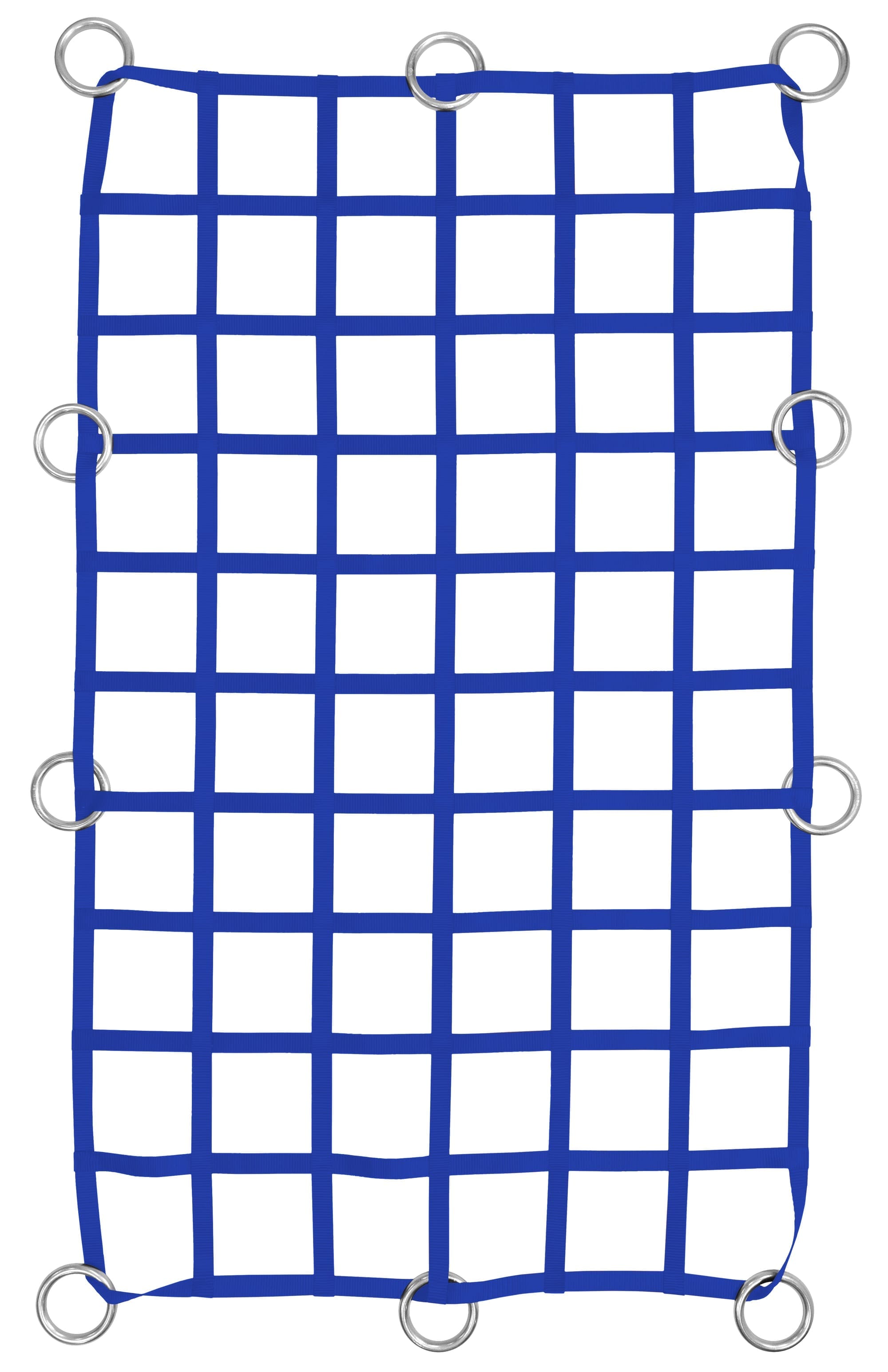 1" Webbing Cargo Net With Rings - Blue