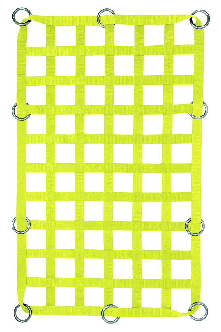 2" Webbing Cargo Net With Rings - Yellow