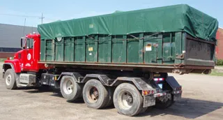 Dumpster Cover on Truck