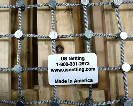 Steel Cable Netting Close-up