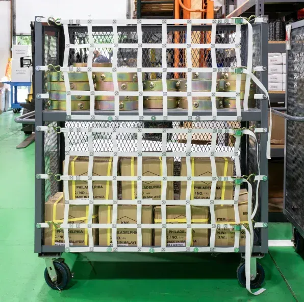 Warehouse Cart Netting - White