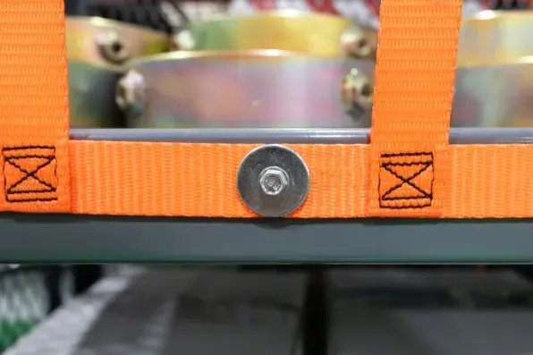 Warehouse Cart Netting Installation - Orange