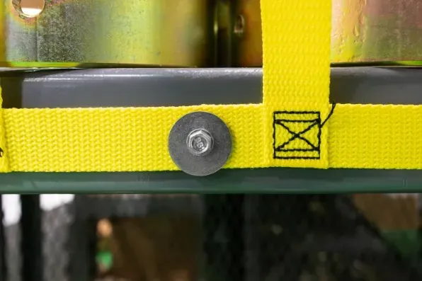 Warehouse Cart Netting Installation - Yellow