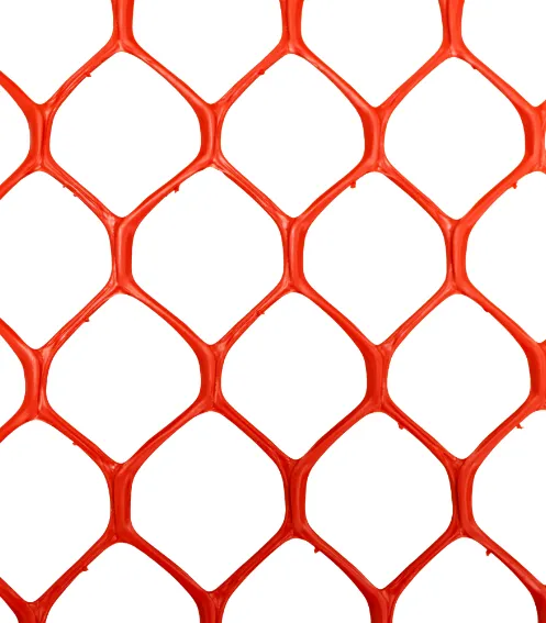 Economy Plastic Safety Barrier Fence - Orange Detail