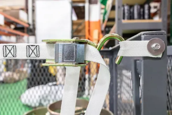 Warehouse Cart Netting Side View - White