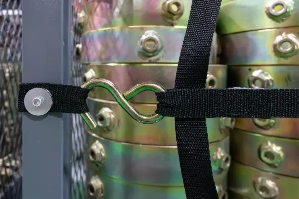 Warehouse Cart Netting Storage - Black