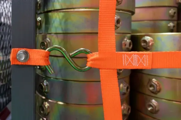 Warehouse Cart Netting Storage - Orange