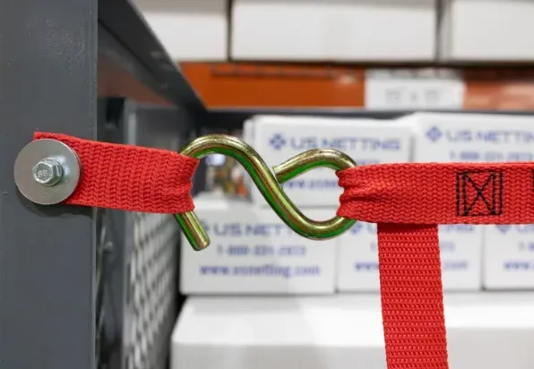 Warehouse Cart Netting Storage - Red