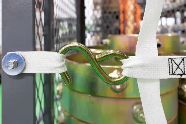 Warehouse Cart Netting Storage - White