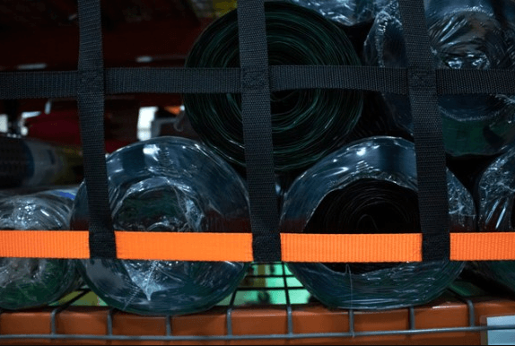 6" Webbing Pallet Rack Netting Installation