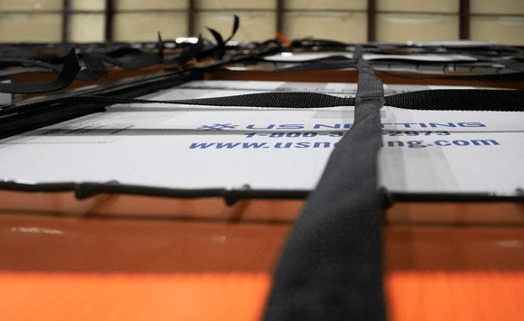 6" Webbing Pallet Rack Netting Detail