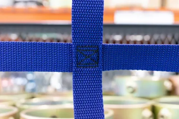 Warehouse Cart Netting Overview - Blue