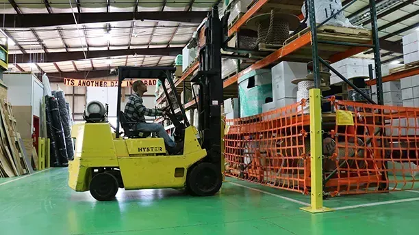 Above-Ground Safety Net on Loading Dock