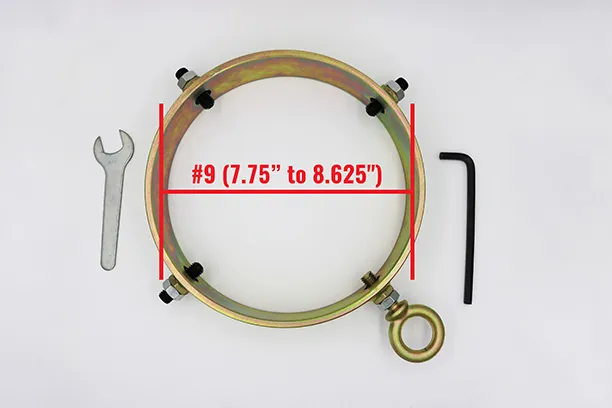 Existing Bollard Safety Net with Cam Buckle