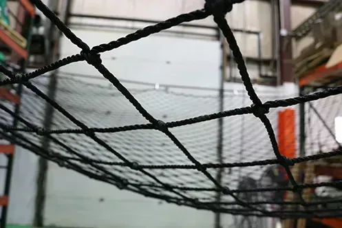 Fall safety netting installation