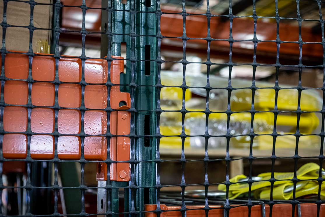 Plastic Rack Netting Side View