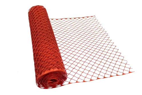 Heavy Duty Plastic Safety Barrier Fence - Orange - Installation