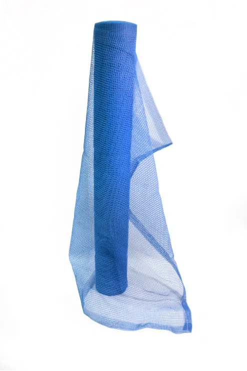 Standard Duty Fire Retardant Debris Netting Roll - Blue (Front View)