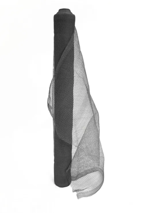 Standard Duty Fire Retardant Debris Netting Roll - Gray (Front View)