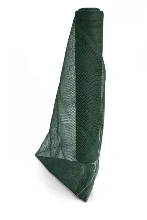 Standard Duty Fire Retardant Debris Netting Roll - Green (Front View)